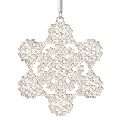 The Met Store Ornaments*2024 Sterling Silver Star and Snowflake Ornament Set