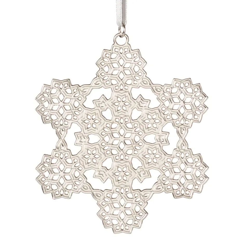 The Met Store Ornaments*2024 Sterling Silver Star and Snowflake Ornament Set