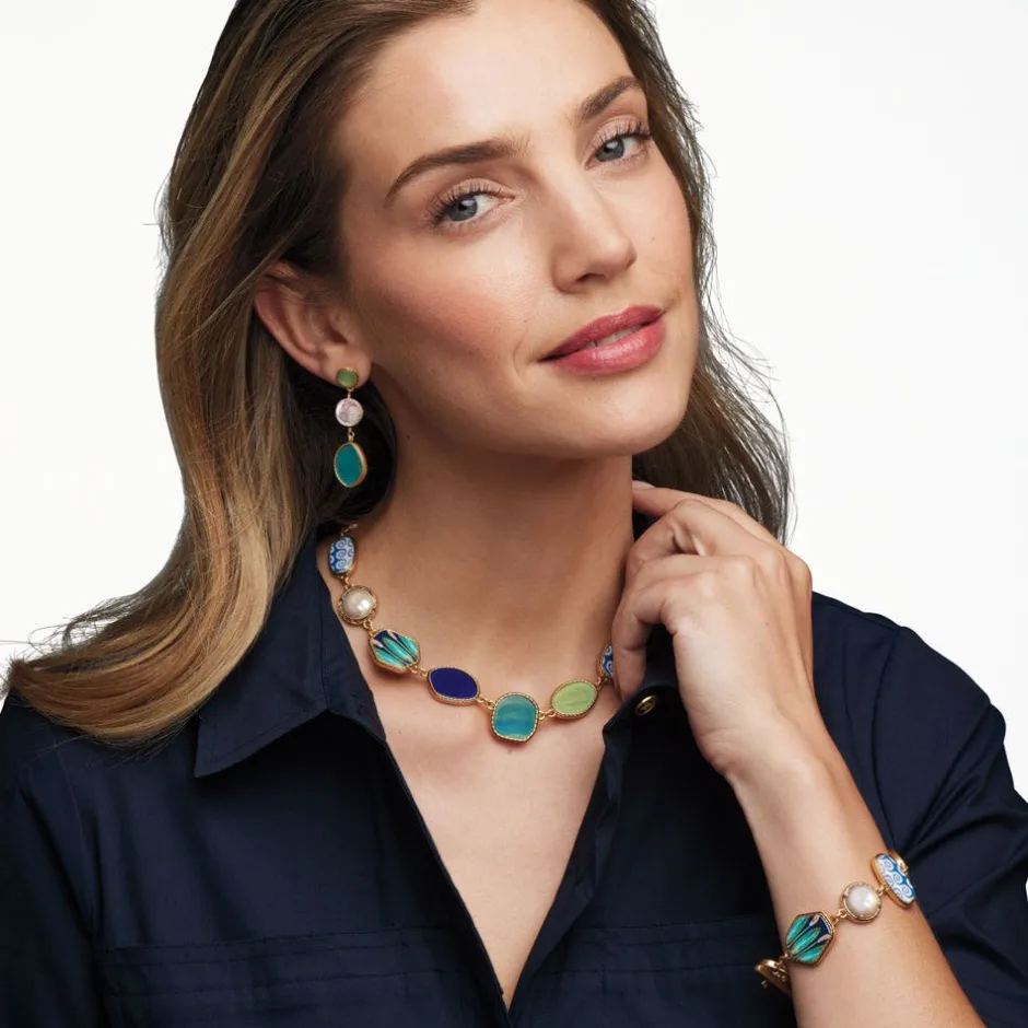 The Met Store Necklaces*Ancient Mixed Motifs Glass Statement Necklace