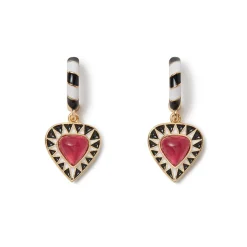 The Met Store Earrings*Atef Crown Huggie Charm Earrings