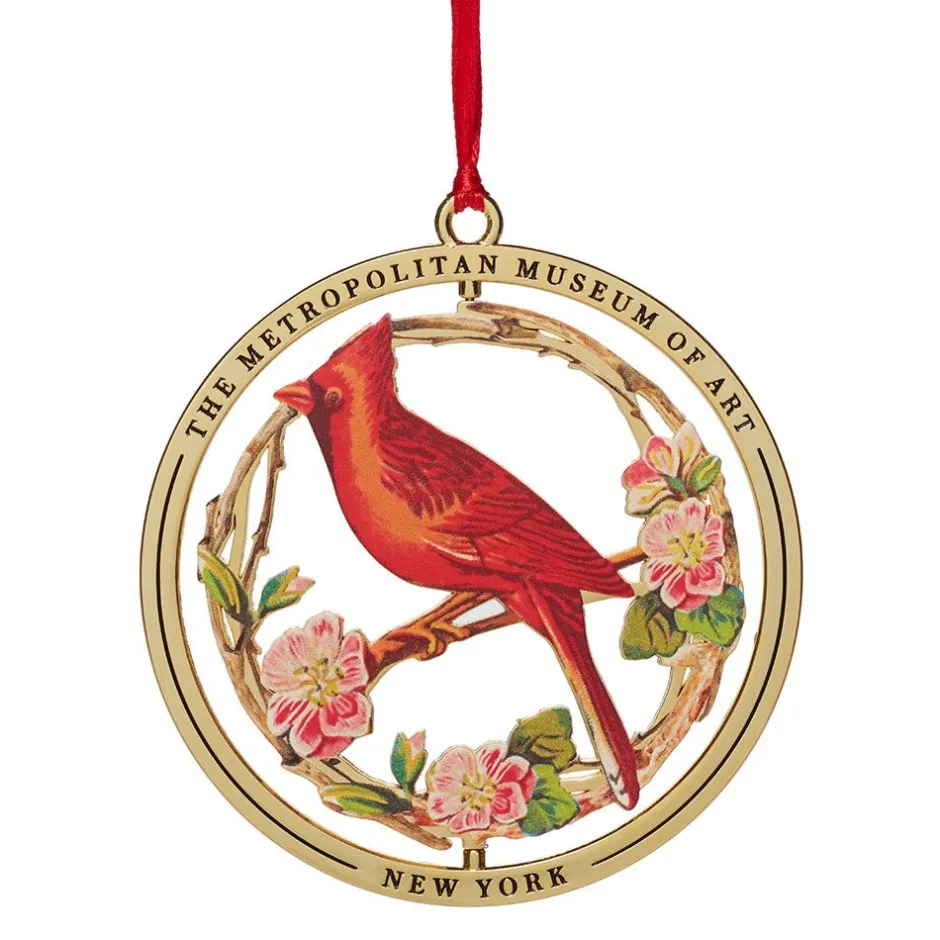 The Met Store Ornaments*Cardinal Grosbeak Spinning Ornament