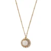 The Met Store Necklaces*Celestial Symbols Carved Mother-of-Pearl Pendant Necklace