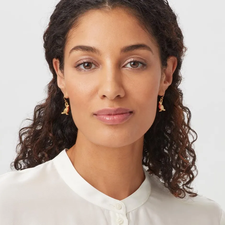 The Met Store Earrings*Chinese Bird Drop Earrings