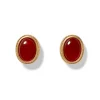 The Met Store Earrings*Classical Carnelian Stud Earrings