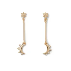 The Met Store Earrings*Crescent Moon Drop Earrings