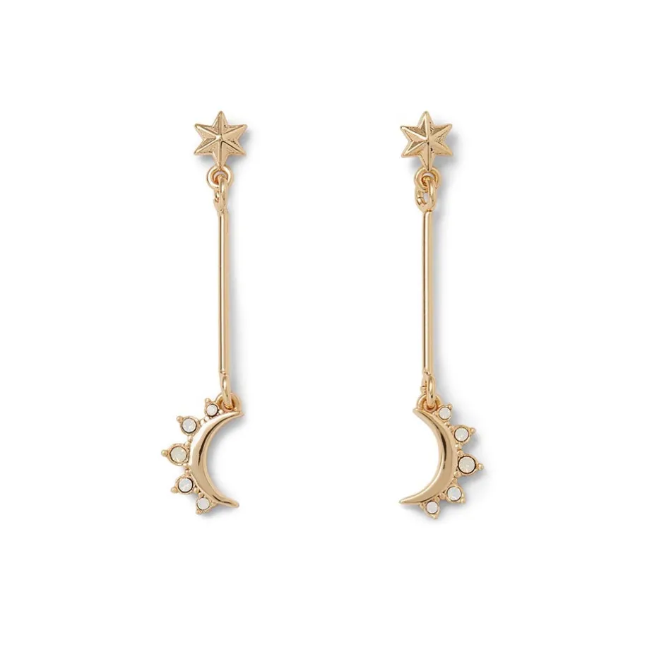 The Met Store Earrings*Crescent Moon Drop Earrings
