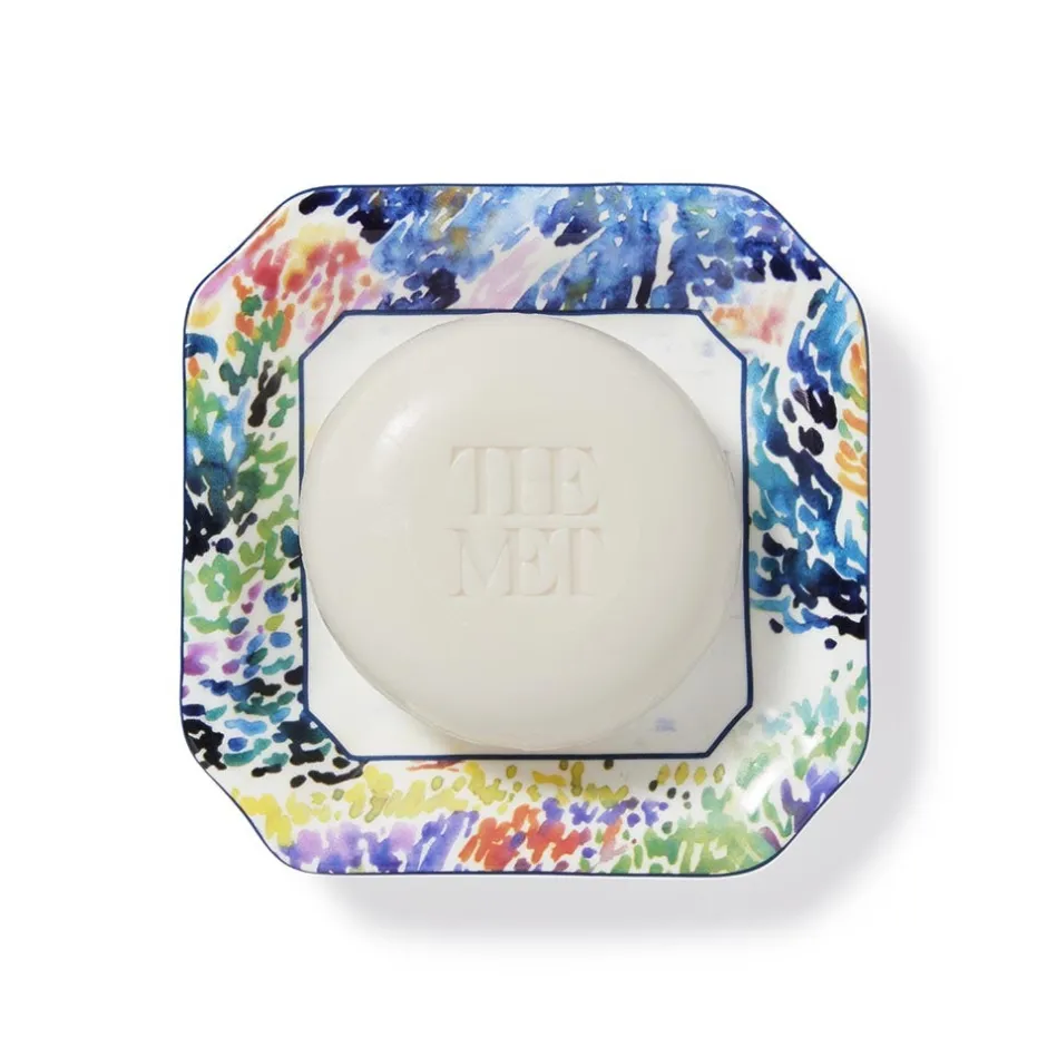 The Met Store Decorative Accents*Cross Cap Nègre Scented Soap and Porcelain Dish Gift Set