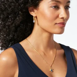 The Met Store Earrings*Cypriot Twist Hoop Earrings with Removable Charms