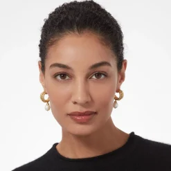 The Met Store Earrings*Cypriot Twist Pearl Triple-Hoop Earrings