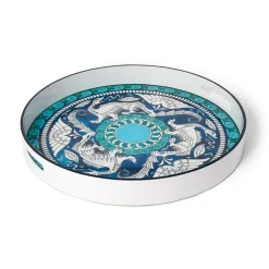 The Met Store Tableware|Decorative Accents*De Morgan Stylized Dragons Lacquer Tray
