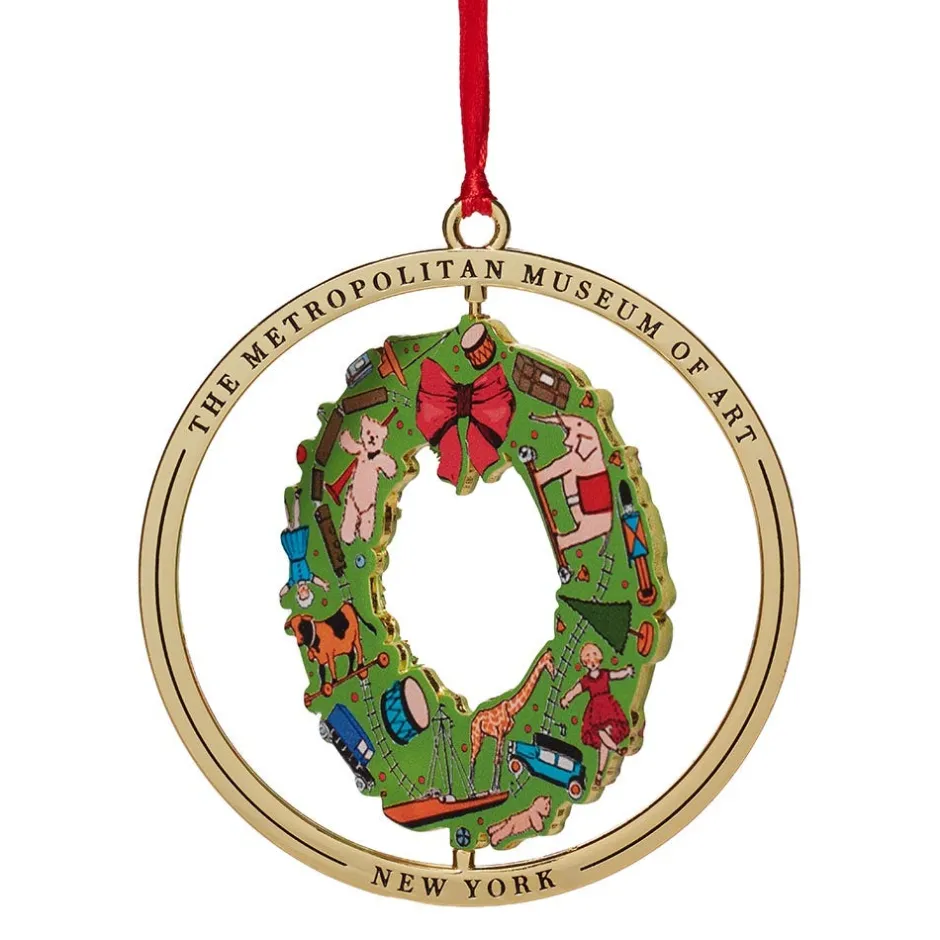 The Met Store Ornaments*December Wreath Spinning Ornament