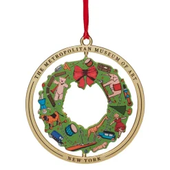 The Met Store Ornaments*December Wreath Spinning Ornament