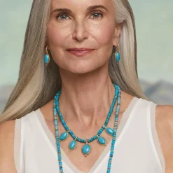 The Met Store Earrings*Egyptian Hathor Turquoise Drop Earrings