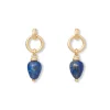The Met Store Earrings*Etruscan Lapis Doorknocker Earrings