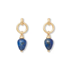 The Met Store Earrings*Etruscan Lapis Doorknocker Earrings