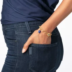 The Met Store Bracelets*Etruscan Lapis T-Bar Bracelet