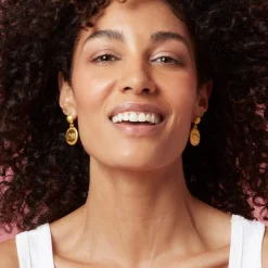 The Met Store Earrings*Etruscan Lion Drop Earrings