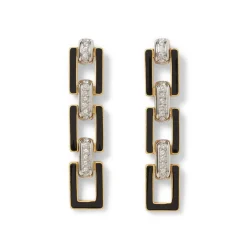 The Met Store Earrings*European Buckle Enamel Drop Earrings