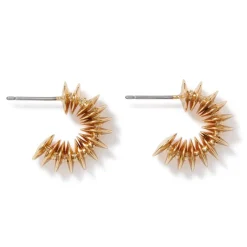 The Met Store Earrings*Golden Disc Huggie Earrings