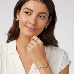 The Met Store Earrings*Herakles Knot Hoop Earrings