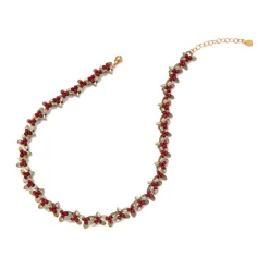 The Met Store Necklaces*Holly Berry Jade Statement Necklace