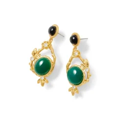 The Met Store Earrings*Japanese Imari Statement Drop Earrings