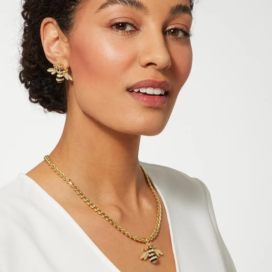 The Met Store Earrings*Jeweled Bee Stud Earrings