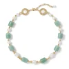 The Met Store Necklaces*Karavas Gems Large-Bead Aventurine and Pearl Necklace