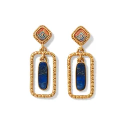 The Met Store Earrings*Kashan Carpet Rectangular Drop Earrings