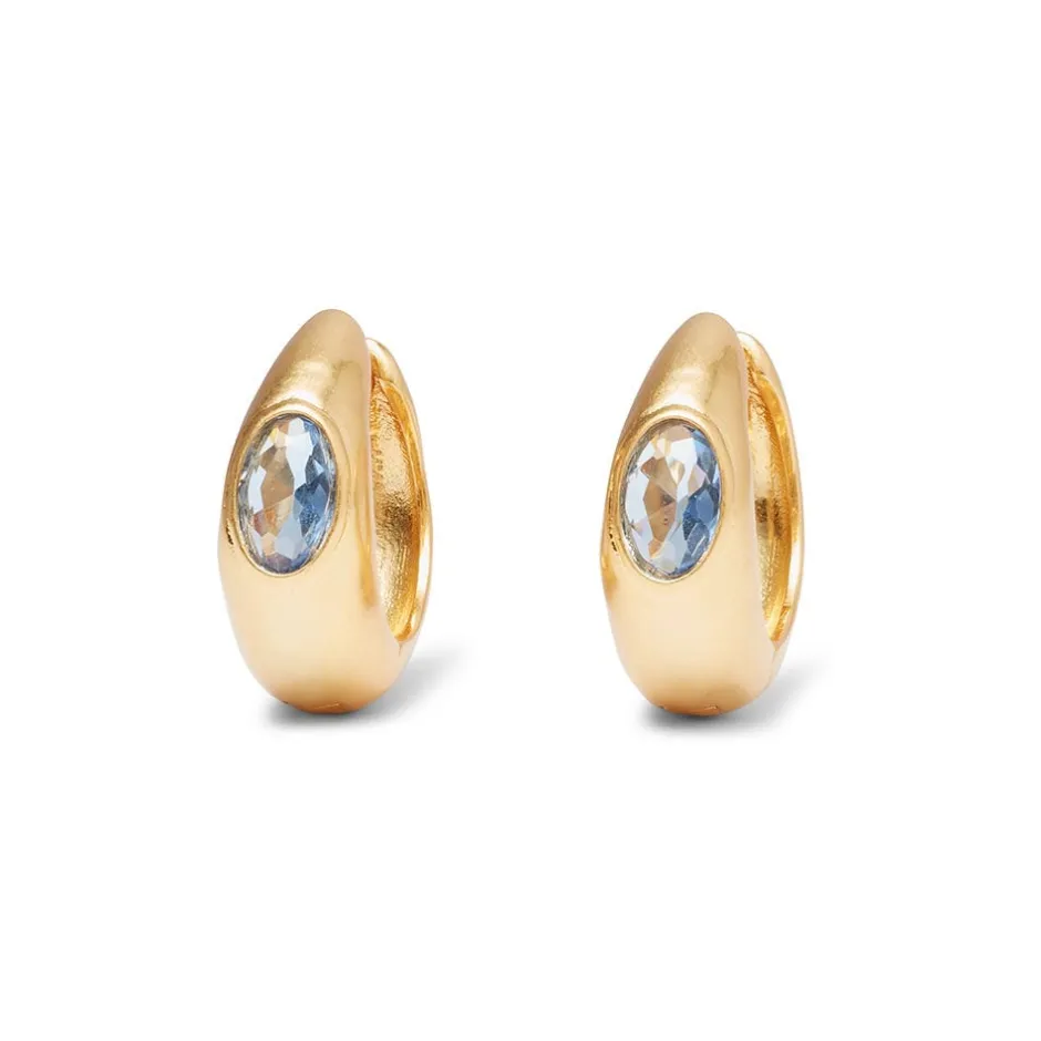 The Met Store Earrings*Medieval Stone Hoop Earrings