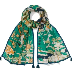The Met Store Scarves & Wraps*Ming Birds and Flowering Branches Oversize Oblong Scarf