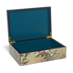 The Met Store Decorative Accents*Momoyama Cranes and Flowers Lacquer Box
