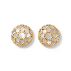 The Met Store Earrings*Mother-of-Pearl Mosaic Stud Earrings