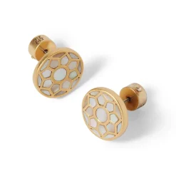 The Met Store Earrings*Mother-of-Pearl Mosaic Stud Earrings