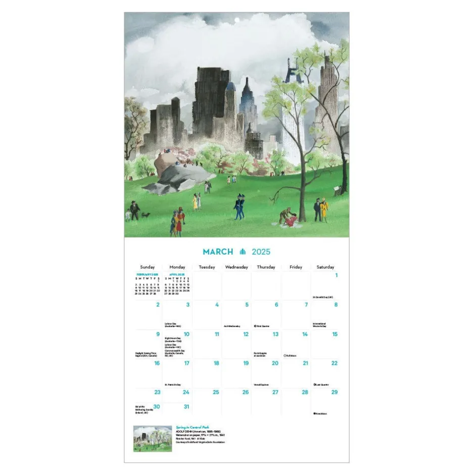The Met Store Calendars*New York in Art Mini Wall Calendar 2025