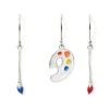 The Met Store Earrings*Paintbrush and Palette Drop Earrings