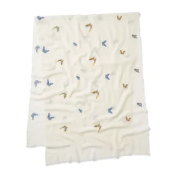 The Met Store Scarves & Wraps*Qing Embroidered Butterflies Oblong Scarf