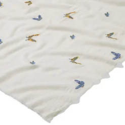 The Met Store Scarves & Wraps*Qing Embroidered Butterflies Oblong Scarf