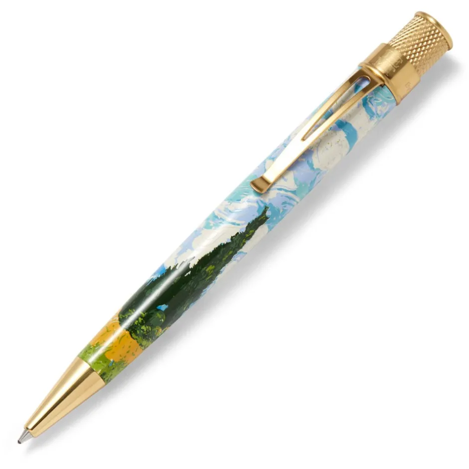 The Met Store Office*Retro 51 Van Gogh Wheat Field with Cypresses Rollerball Pen