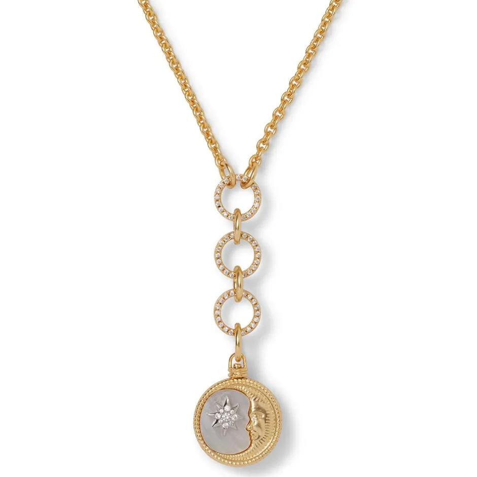 The Met Store Necklaces*Spanish Day and Night Reversible Lariat Pendant Necklace