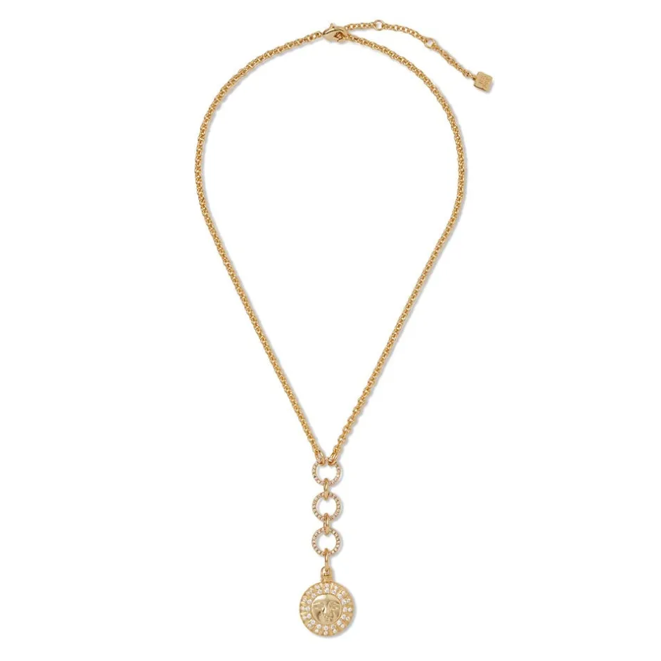 The Met Store Necklaces*Spanish Day and Night Reversible Lariat Pendant Necklace