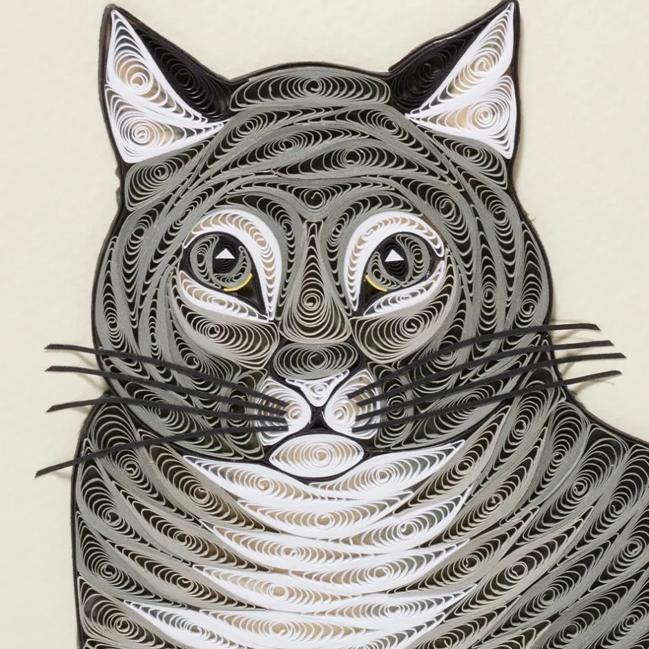 The Met Store Notecards & Correspondence*The Favorite Cat Quilled Card