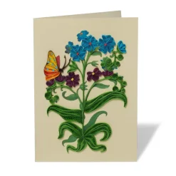 The Met Store Notecards & Correspondence*The Met Cloisters Garden Forget-Me-Not Quilled Card