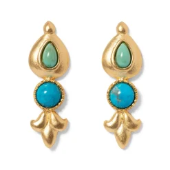 The Met Store Earrings*Tibetan Turquoise Drop Earrings