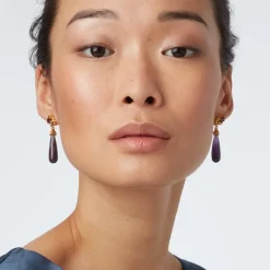 The Met Store Earrings*Turkish Amethyst Drop Earrings