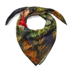 The Met Store Scarves & Wraps*Van Gogh Stylized Nature Double-Sided Square Silk Scarf