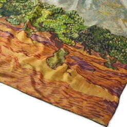The Met Store Scarves & Wraps*Van Gogh Stylized Nature Double-Sided Square Silk Scarf