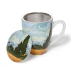 The Met Store Tableware*Van Gogh Wheat Field with Cypresses Covered Mug with Tea Infuser