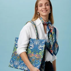 The Met Store Scarves & Wraps*William Morris Peacock and Dragon Square Silk Scarf