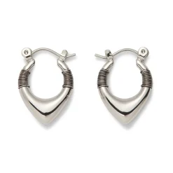 The Met Store Earrings*Wrapped Chevron Huggie Earrings